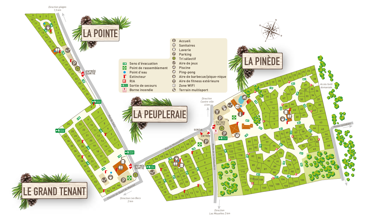 Visit Campsite Les Pindes de la Caillauderie - Saint Jean de Monts - Vende